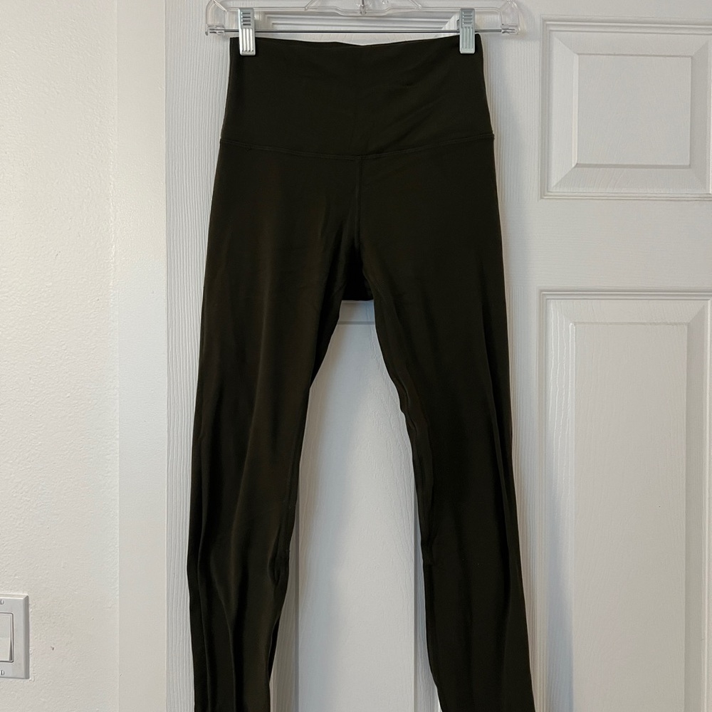 lululemon align pants 7/8 - size 4 - dark olive